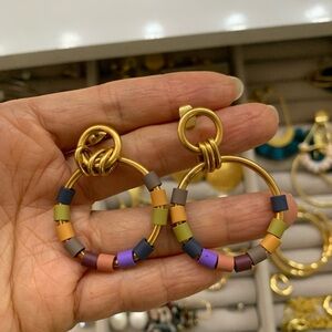 Madewell Colorful Hoop Earrings